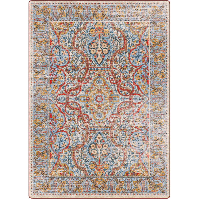 Miltiadis Premium EnduraStran Nylon Distressed Area Rug, Rectangle 7'8" x 10'9"