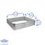 Harbour Housewares - Square Galvanised Steel Raised Garden Bed Planters - 120cm x 120cm - Green - Set of 2
