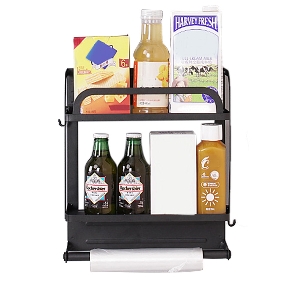 2 Tier Kitchen Magnetic Refrigerator Spice Rack