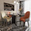 Leather Dining Chairs Upholstered High Back Soft Padded Seat Side Chairs For Kitchen Dining Living Room-385683095