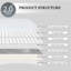 Carrelage mural 11 po x 11,8 po en mosaïque linéaire blanc brillant auto-adhésif, pour carrelage mural en PVC auto-adhésif pour cuisine et salle de bain, d'une épaisseur de 2 mm, couvre 9,7 pieds carrés-130027473