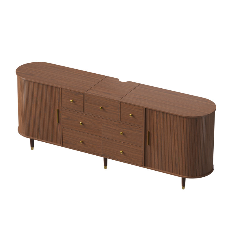 Meuble télé avec rangement et projecteur Shaea
