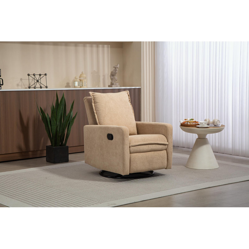Fauteuil inclinable et pivotant avec coussin moelleux, Chameau