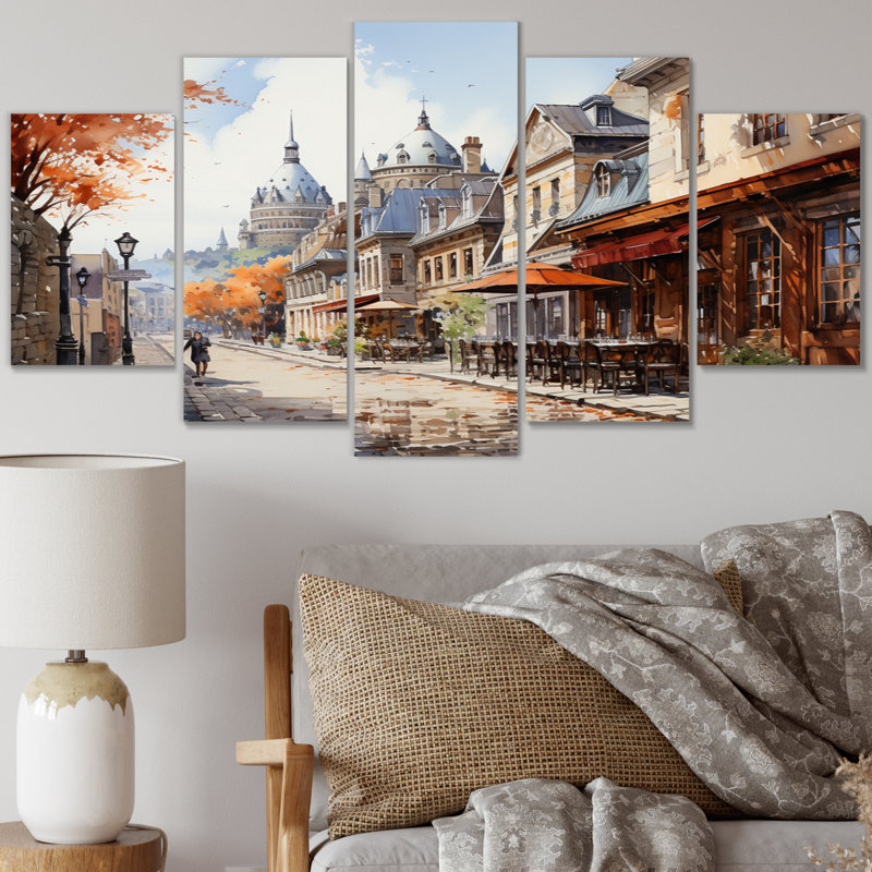 Ensemble de 5 décorations murales Québec Beauté française II