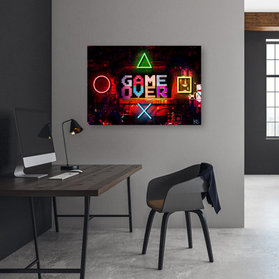Playing on the Player canvas print
