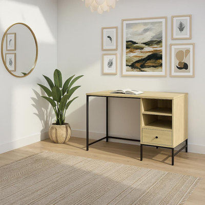 Cuomo Metal Base Writing Desk