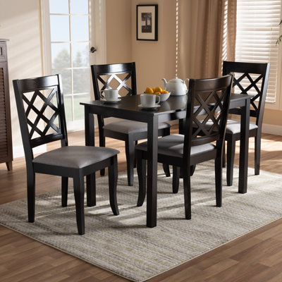 Heil 5 - Piece Solid Oak Dining Set by Charlton Home