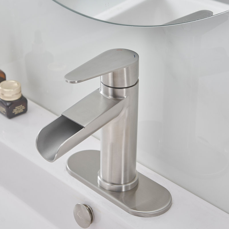 Single-Hole Single-handle Bathroom Faucet, Brushed Nickel