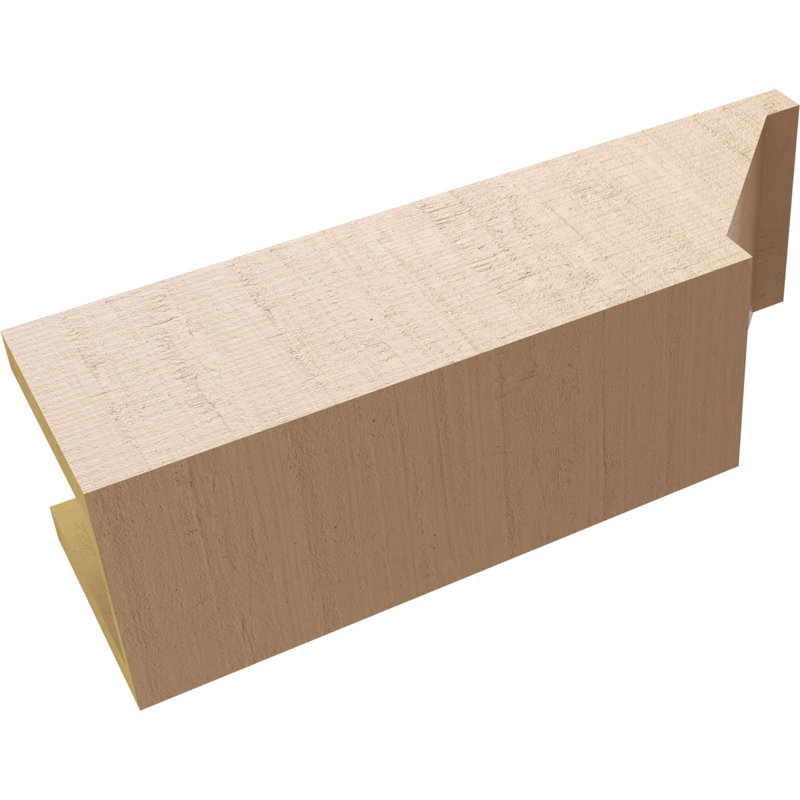 Burlington Woodgrain TimberThane Ra partier queue, brun clair apprêté, H 6 po x l 20 po x P 6 po