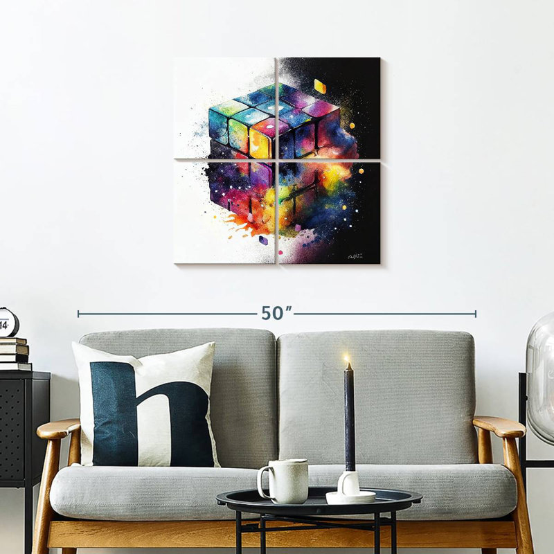 Senne Rubik, 26" H x 26" W