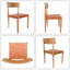 Chaise en cuir véritable Wogina-1589331237