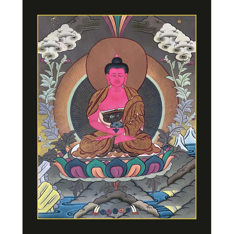 Amitabha, Bouddha Thangka, peinture (Brocadeless Thangka)