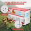 Boîte de nidification pour poulets, boîte de nidification à 8 compartiments, ensemble de poulailler à trous larges avec trous ventilés Easy Egg Collection
