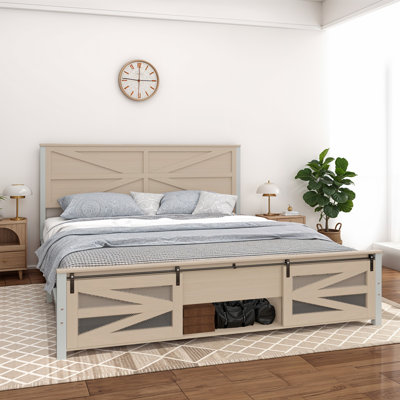 Lit plateforme avec pied de lit Farmhouse
