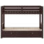 Twin Over Pull-Out Bunk Bed With Trundle-1138062912