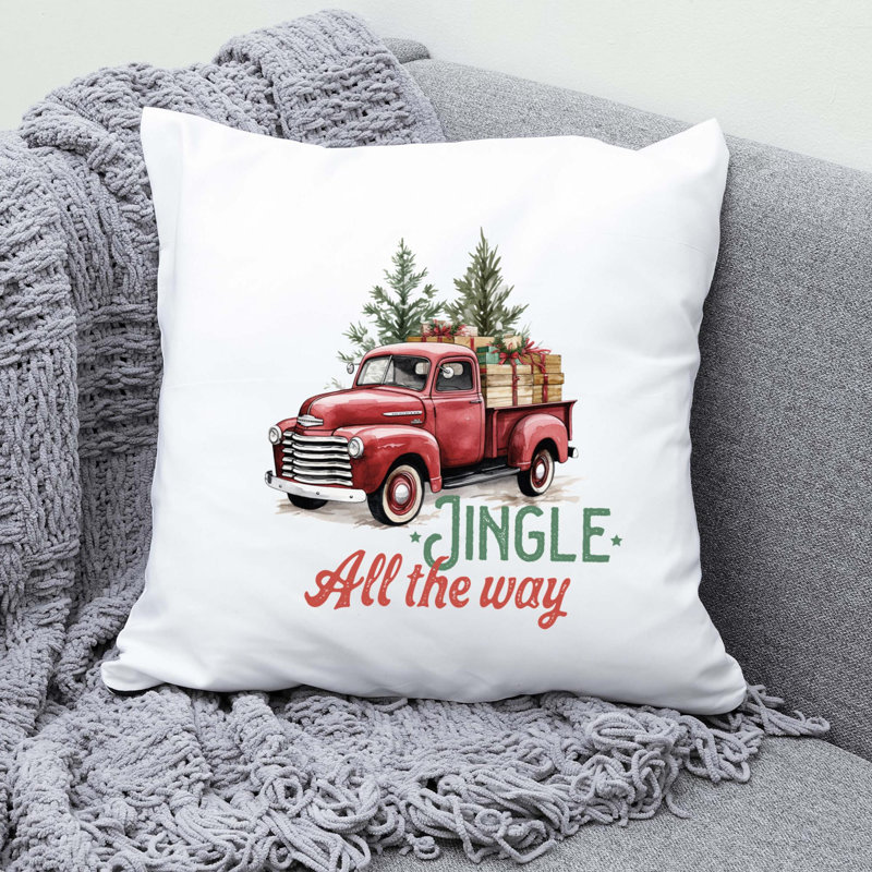 Christmas_29 Polyester/Polyester Blend Reversible Throw Pillow, 20" x 20"