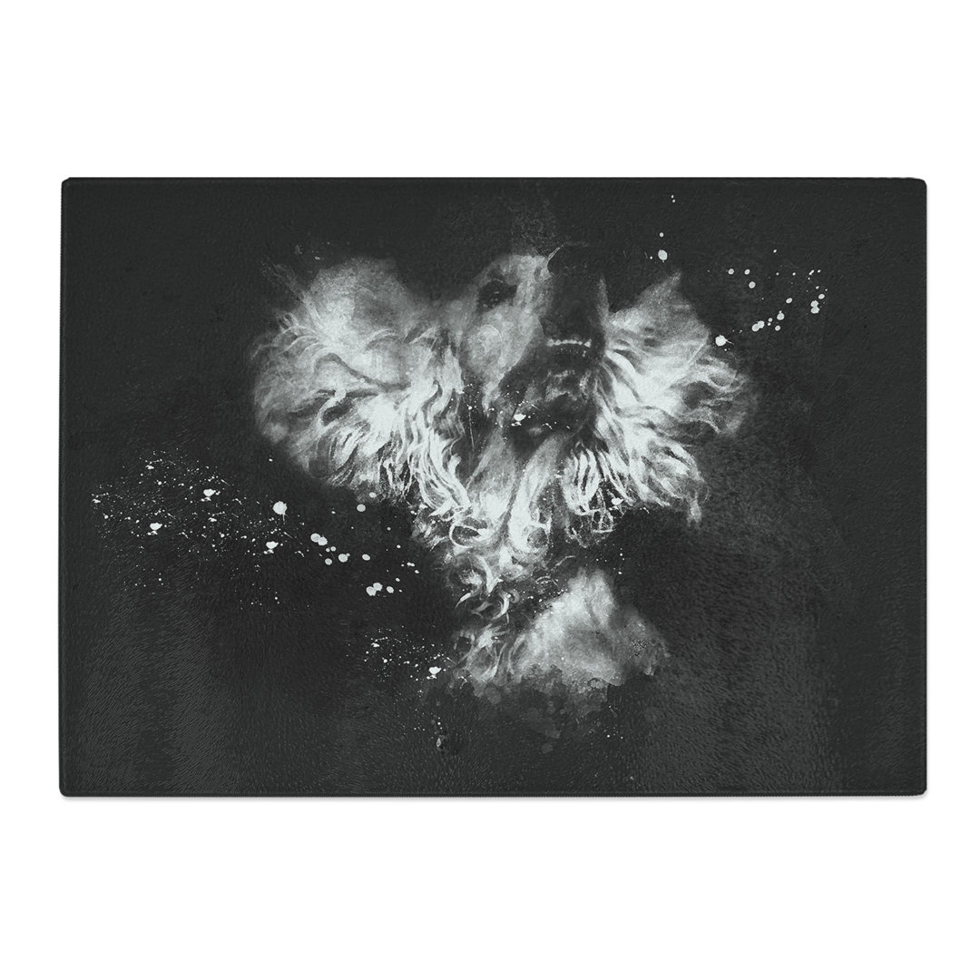 Tempered Glass Cocker Spaniel Chopping Board