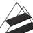Colesen Stylish Wall Shelf, Black Metal Frame, 25.9 x 3.5 x 20.1 inches | Durable 100% Metal Construction | Perfect for Home Decor, Books, and Plants | Space-Saving Design for Living Room & Office Use