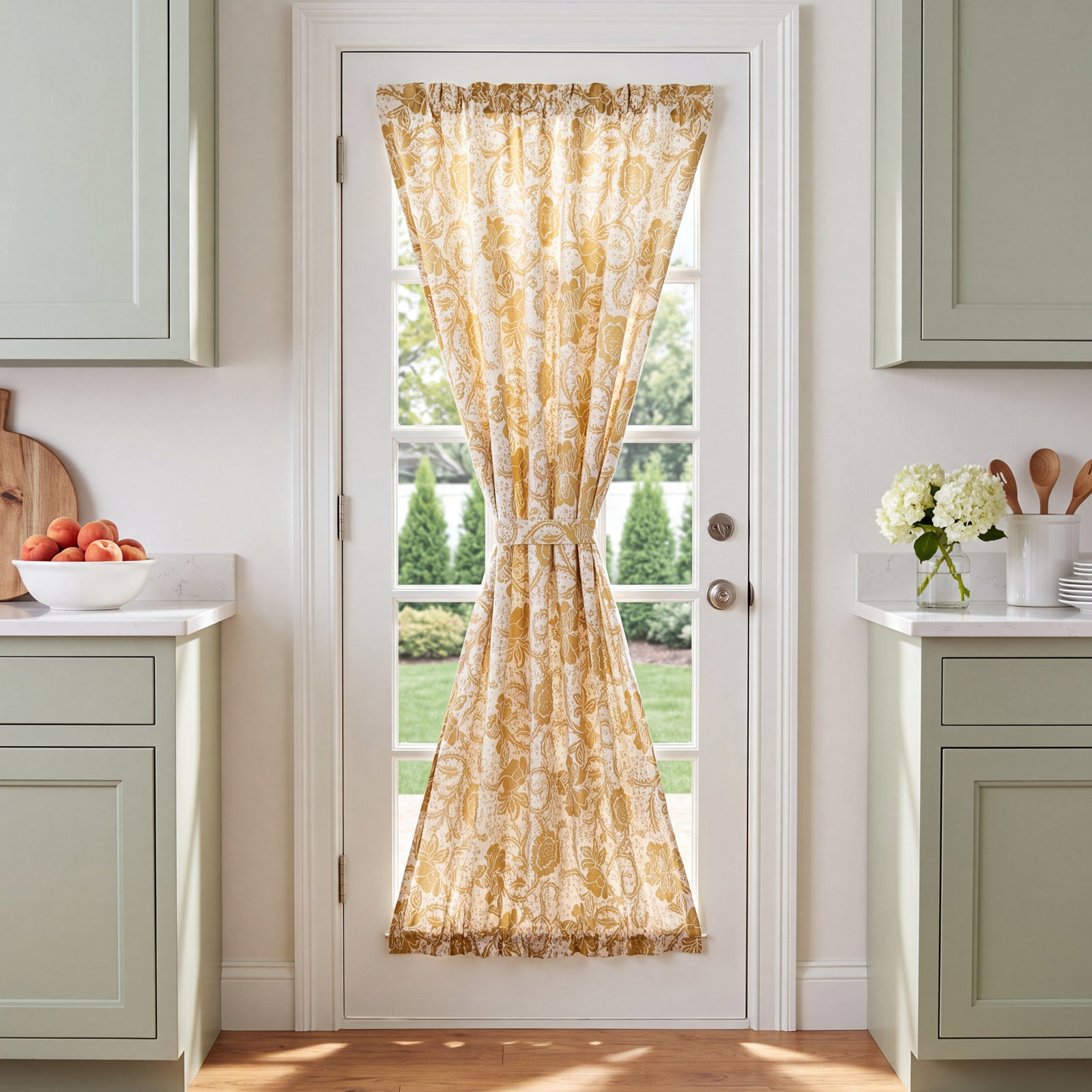 Floral Cotton Room Darkening Panel, 40" W x 72" L