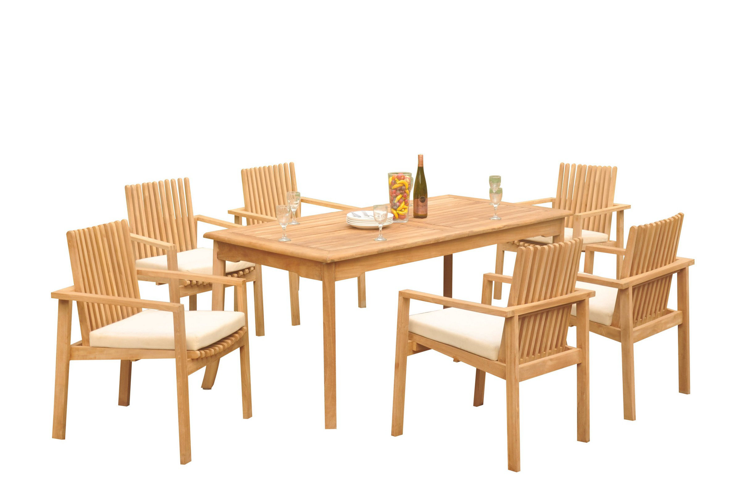 Teak Smith Rectangle 8 - Person 94" Long Teak Dining Set | Perigold