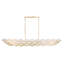 Luminaire suspendu linéaire 6 lumières High Tide