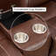 Canapé modulaire inclinable manuel en cuir véritable 7 pièces moderne et contemporain de qualité supérieure avec 2 consoles et inclinable double