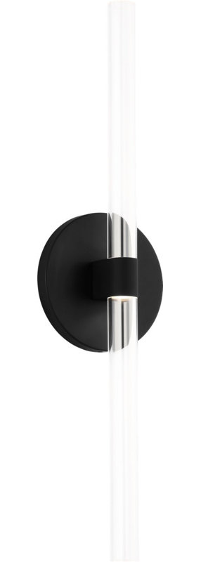 Silas Sconce, 2, Burnished Brass, 24" H x 4.5" W x 2" D