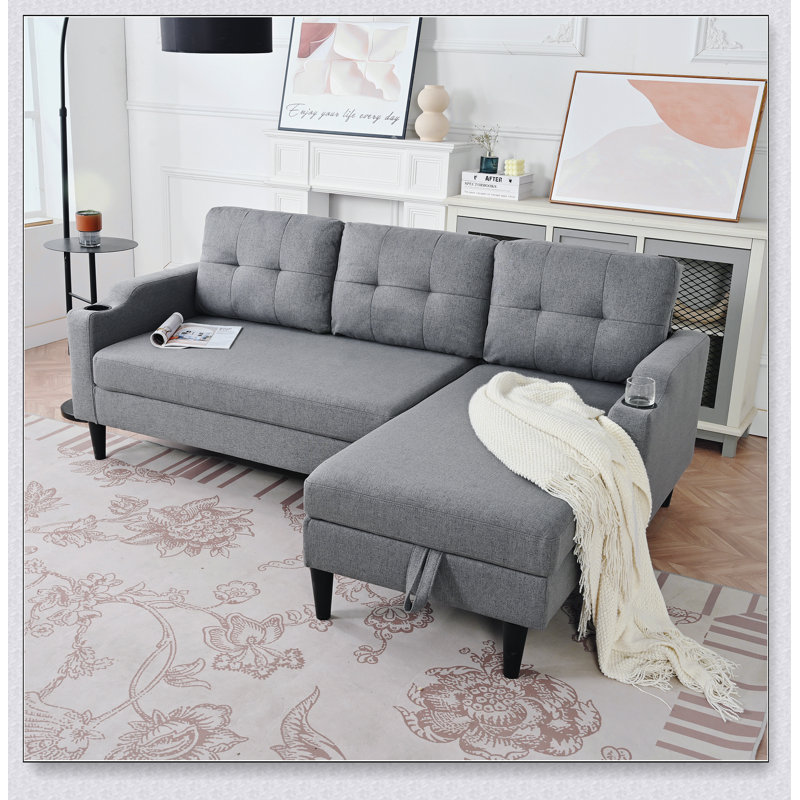 Luxurious Velvet Upholstered Sofa with Reversible Cushions, Perfect for Comfort and Style in Any Living Room