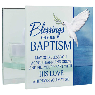 Photophore en verre 4 po avec bougie inclus