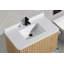 Meuble-lavabo flottant simple 36 po avec plateau en quartz La Jolla