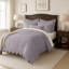 Ensemble d'édredon en coton lilas Elsie 6 pièces-115684717
