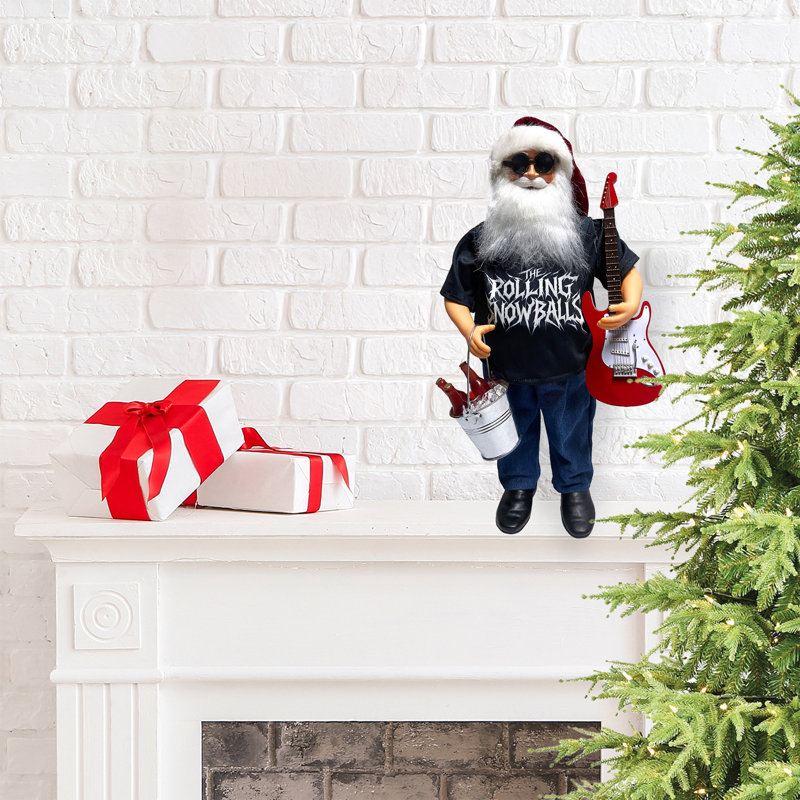18” Rolling Snowballs Santa