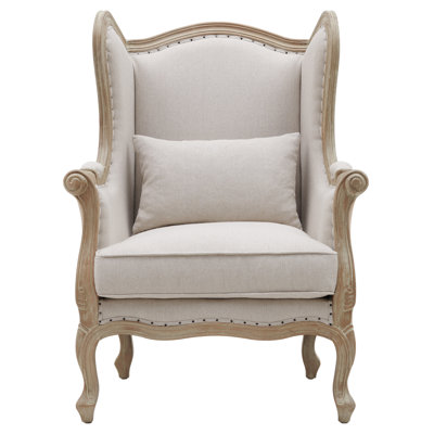 Upholstered Wingback Chair