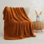 Jeté d'automne pour canapé, jeté en flanelle rouille 50 po x 60 po