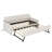 Twin Size Upholstery Daybed With Trundle And USB Charging Design,Trundle Can Be Flat Or Erected-1597736749