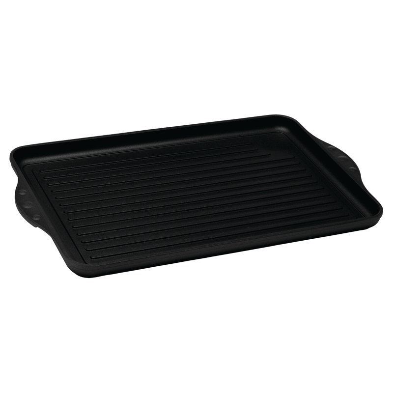Swiss Diamond Black 11" x 17" Nonstick Double-Burner Grill Pan