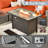 Premium All-Weather Wicker 4 - Person Patio Conversation Set with Cushions-676412962
