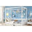 Twin Size Canopy Frame Floor Bed With Fence,Guardrails,White-638814980
