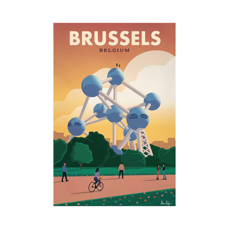 Brussels - Print on Canvas, 66.04cm H x 45.72cm W x 3.81cm D, Wrapped Canvas