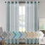 Paire de rideaux semi-transparents avec œillets Hywell-1268837089-1268837119
