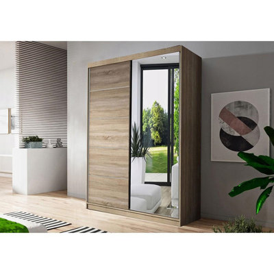 Eridjona 2 Door Solid + Manufactured Wood Wardrobe