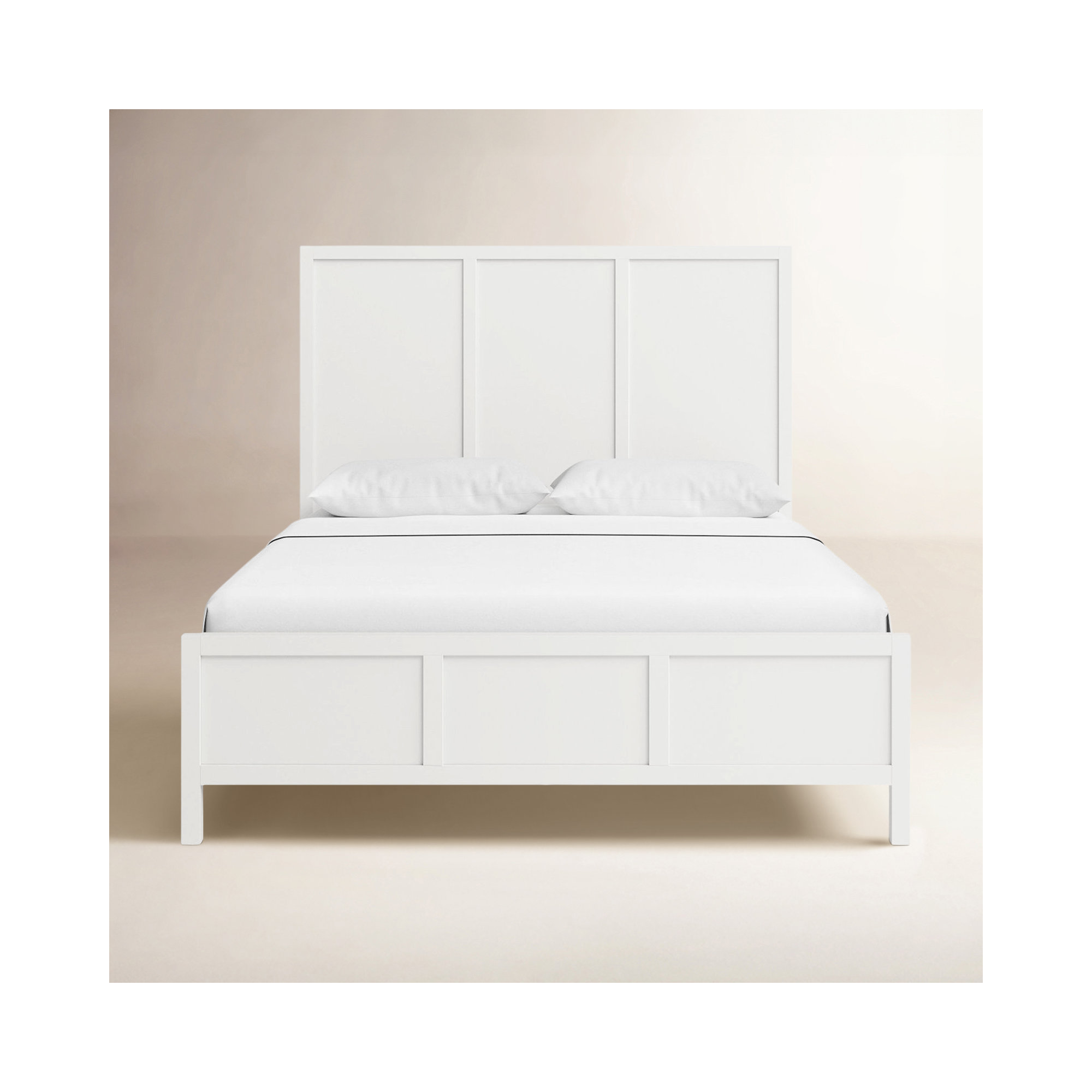 Elin Queen Platform Bed, White