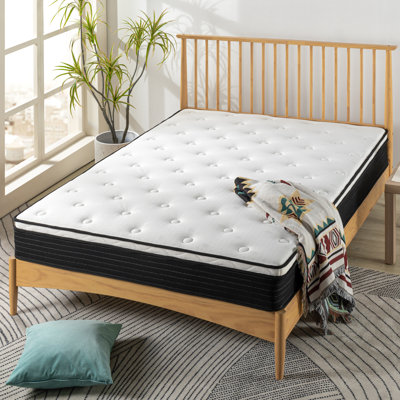 Zinus 8" Medium Euro Top Innerspring Mattress