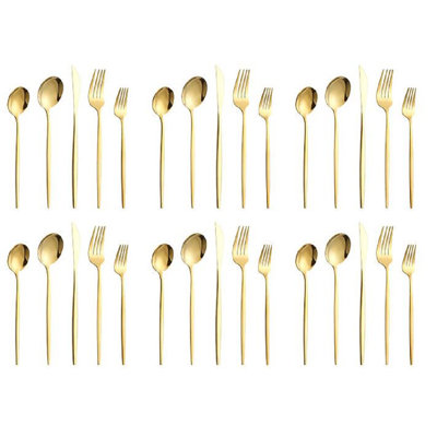 Mercer41 Kyston Stainless Steel Flatware Set - Service for 8