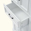 Meuble-lavabo autoportant, conception élégante et moderne, 4 portes et 1 tiroir, rangement peu encombrant avec tablettes réglables, portes à charnières amortissantes, finition peinte durable