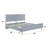 Queen Size Grey Platform Bed Frame