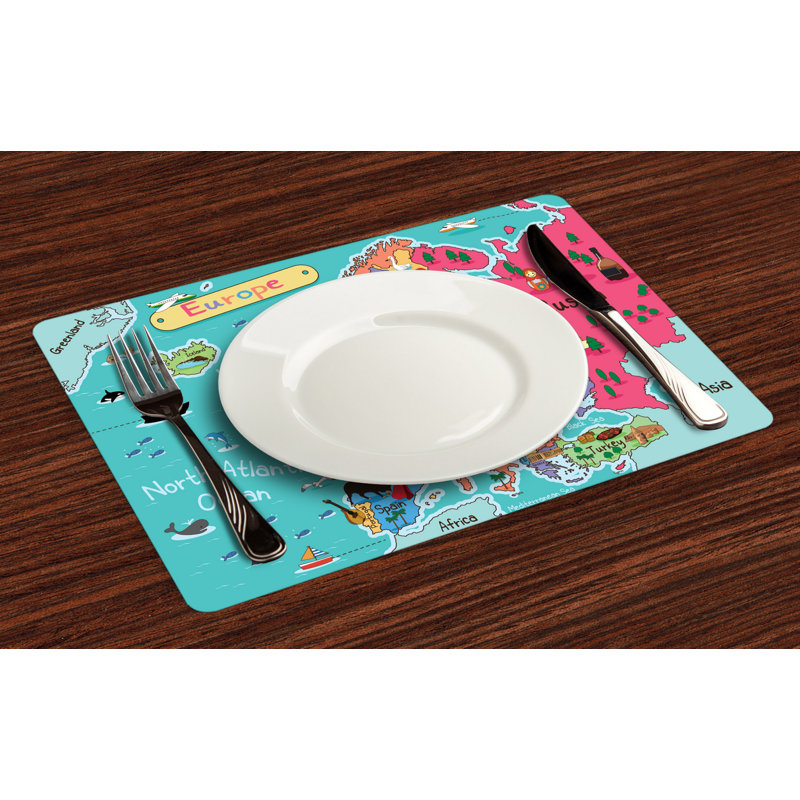 Polyester Cities & Maps Rectangle Placemat