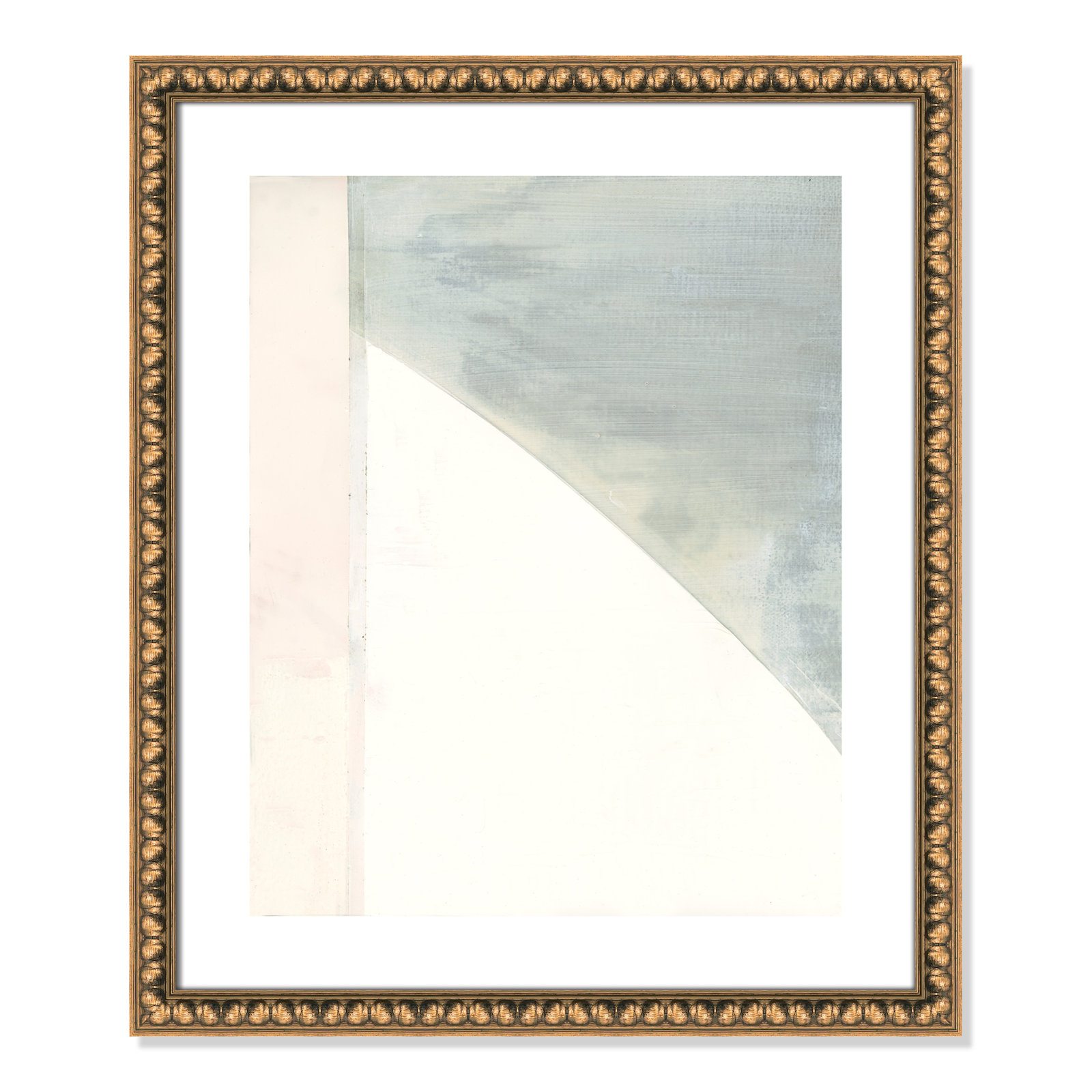 In Neutral I - Painting Print, Gold Bead Framed Paper, 25.5" H x 21.5" W x 1.13" D