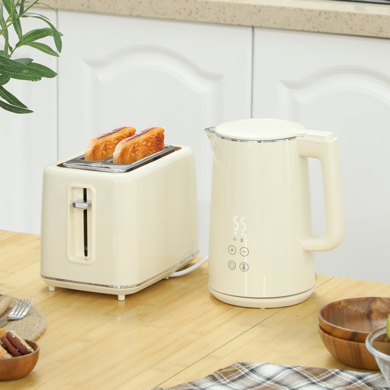 Kettle and Toaster Set, Beige