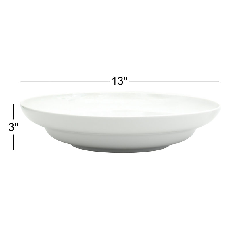 Bol de service 13 po White Essential